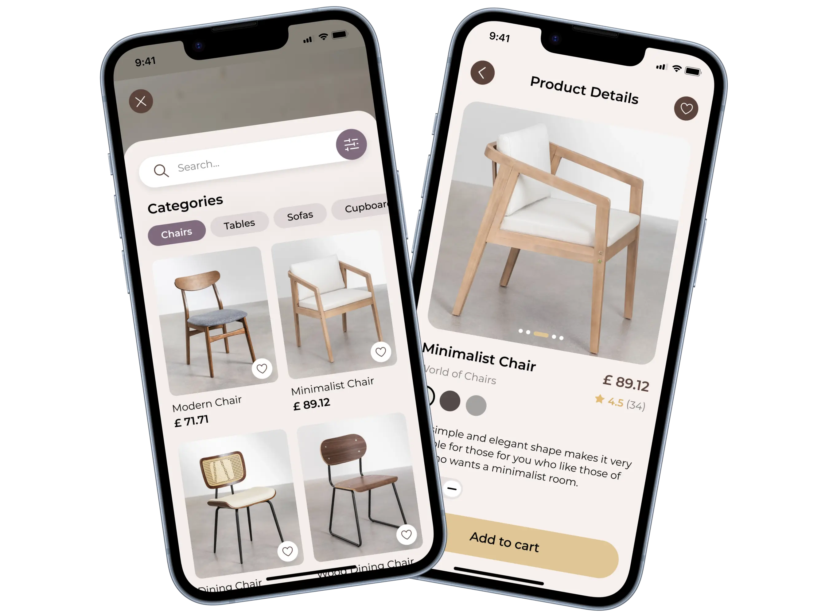 Furniture Shopping App: AR Room Screens