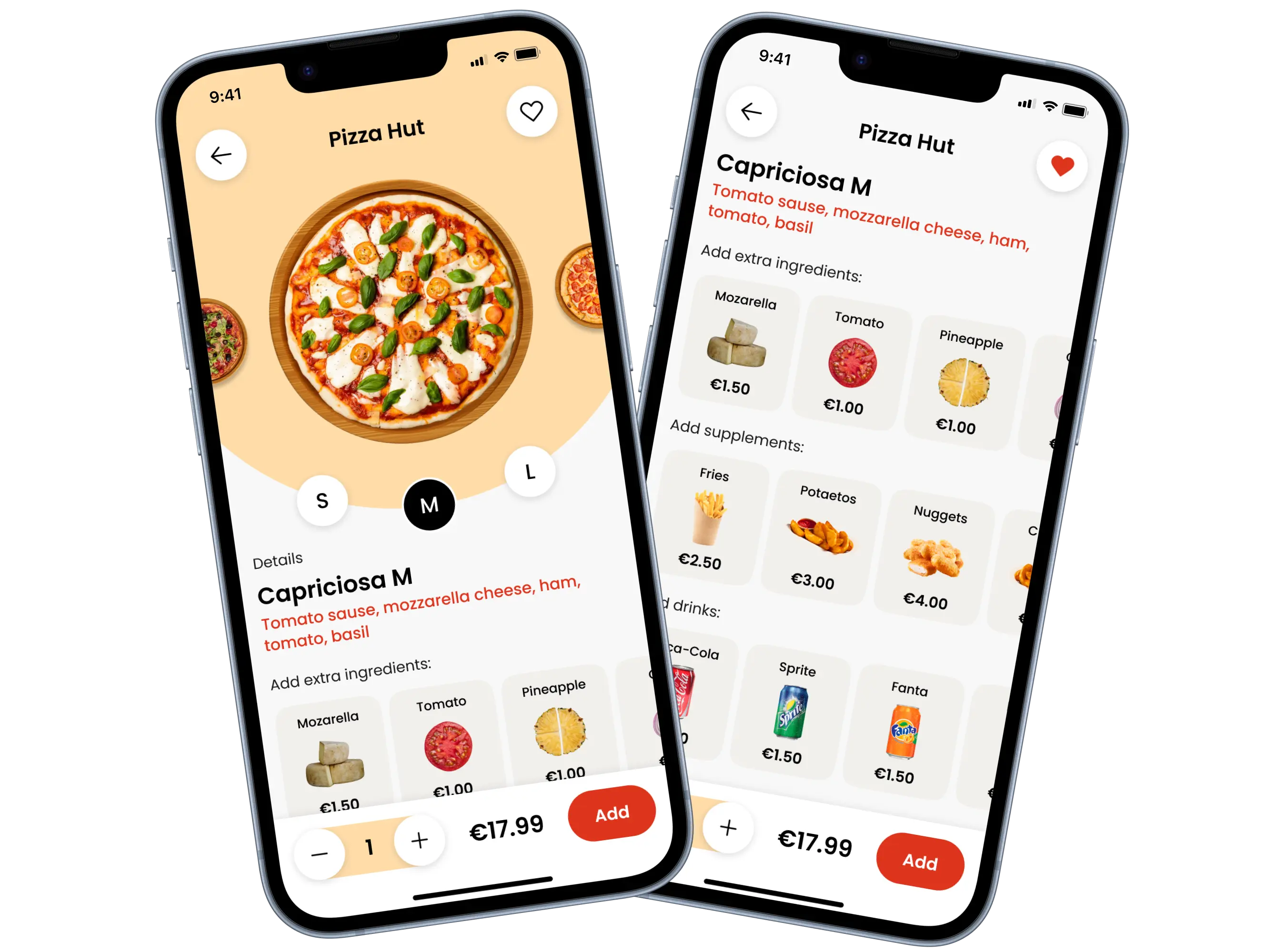 Pizza Aggregator: Pizza Hut Screens